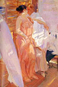 Sorolla Joaquin La Bata Rosa A4 Photo Print