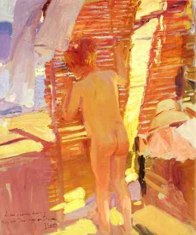 Sorolla Joaquin La Nina Curiosa A4 Photo Print