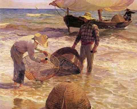 Sorolla Joaquin Pescadores Valencianos A4 Photo Print
