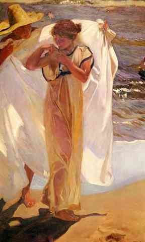 Sorolla Joaquin Saliendo Del Bano A4 Photo Print