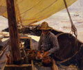 Sorolla Y Bastida Joaquin Peeling Potatoes A4 Photo Print