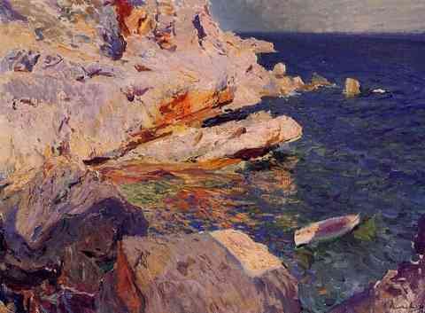 Sorolla Y Bastida Joaquin Rocks At Javea A4 Photo Print