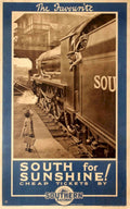 Sou Locomotive Bridge Vintage Retro Advert Poster A4 Photo Print