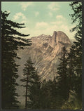 South Dome II Yosemite Valley Vintage A4 Photo Print