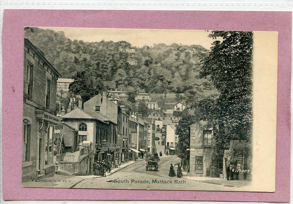 South Parade Matlock Bath Derbyshire 1906 Vintage A4 Photo Print
