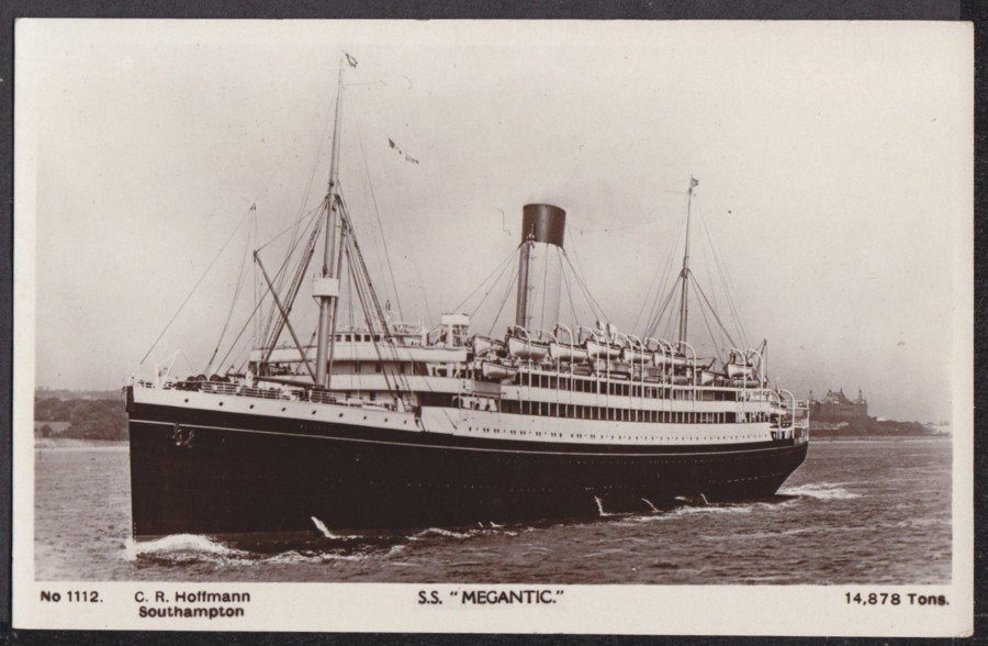 Southampton Ss Megantic At Sea Vintage A4 Photo Print