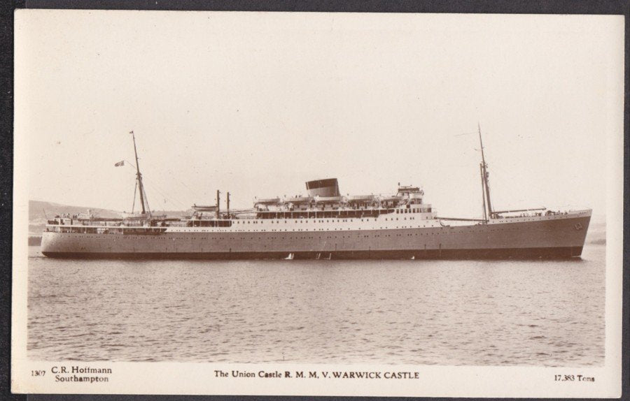 Southampton The Union Castle Rmmv Warwick Castle Vintage A4 Photo Print