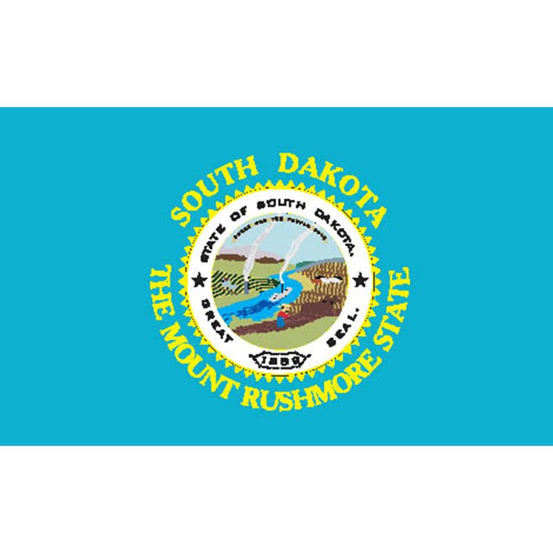 Southdakota Flag N4132 A4 Photo Print