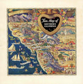 Southern California Map Vintage Retro Advert Poster