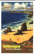 Southern England Train 1930s Vintage Retro Advert Poster