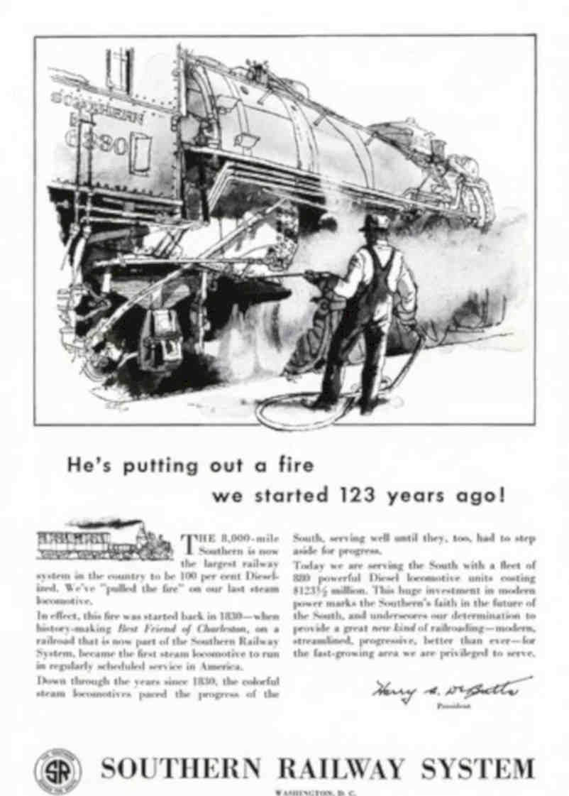 Southern Railway Fire Vintage Retro Advert Poster A4 Photo Print