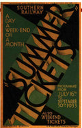 Southern Railway Poster 07 Vintage Advert A4 Photo Print