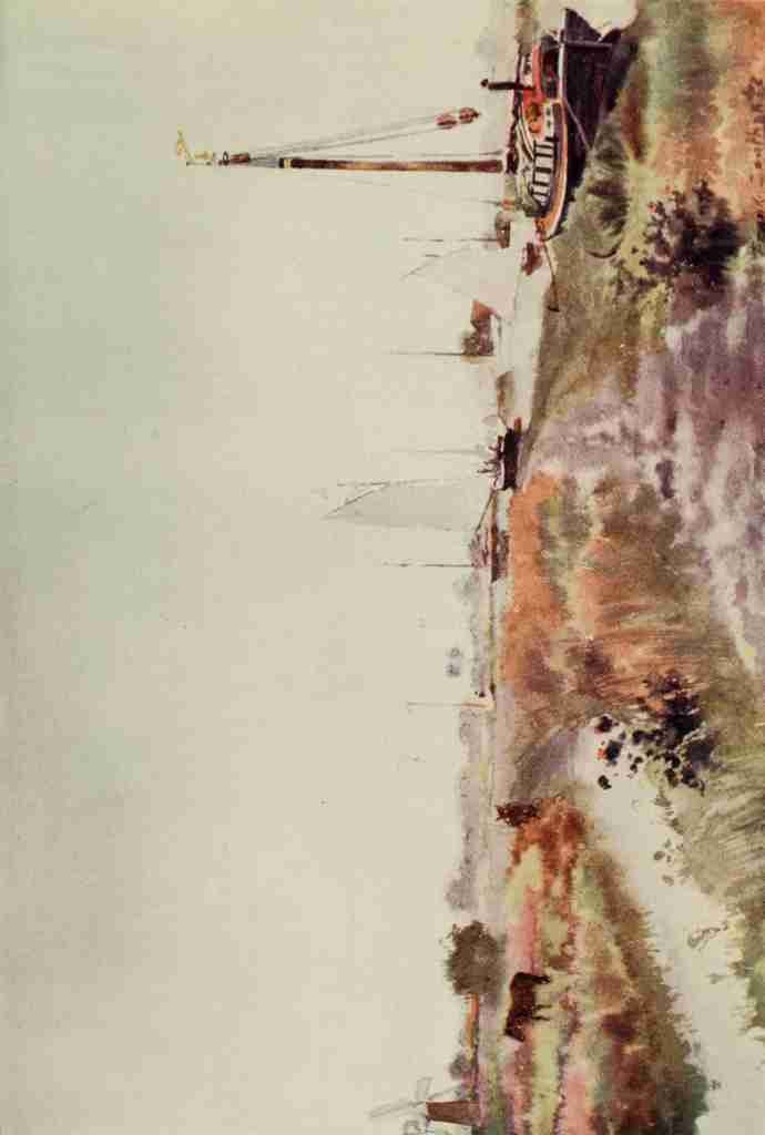 Southgate Frank 1872 1916 The Norfolk Broads 1906 Below Potter Heigham A4 Photo Print