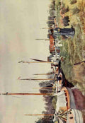 Southgate Frank 1872 1916 The Norfolk Broads 1906 Below Wroxham Bridge A4 Photo Print