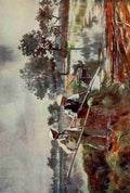 Southgate Frank 1872 1916 The Norfolk Broads 1906 Marshmen Weed lifting A4 Photo Print