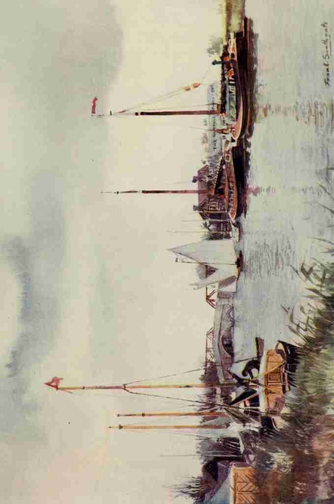 Southgate Frank 1872 1916 The Norfolk Broads 1906 Potter Heigham Bridge A4 Photo Print