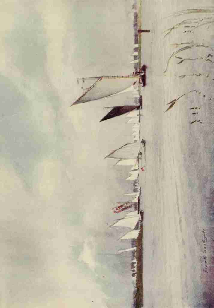 Southgate Frank 1872 1916 The Norfolk Broads 1906 Regatta on Hickling A4 Photo Print