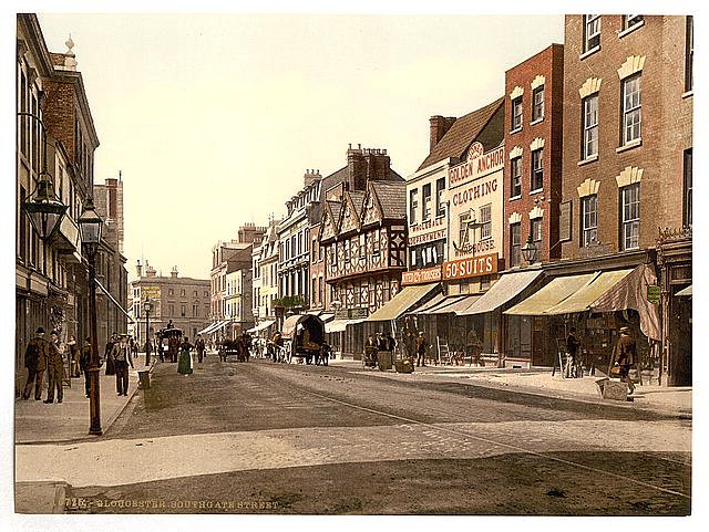 Southgate Street Gloucester Vintage A4 Photo Print