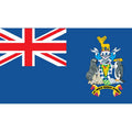 Southgeorgia Flag N6178 A4 Photo Print