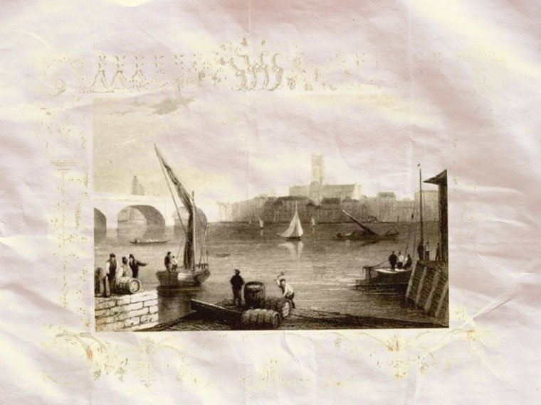 Southwark London England 1834 Vintage A4 Photo Print