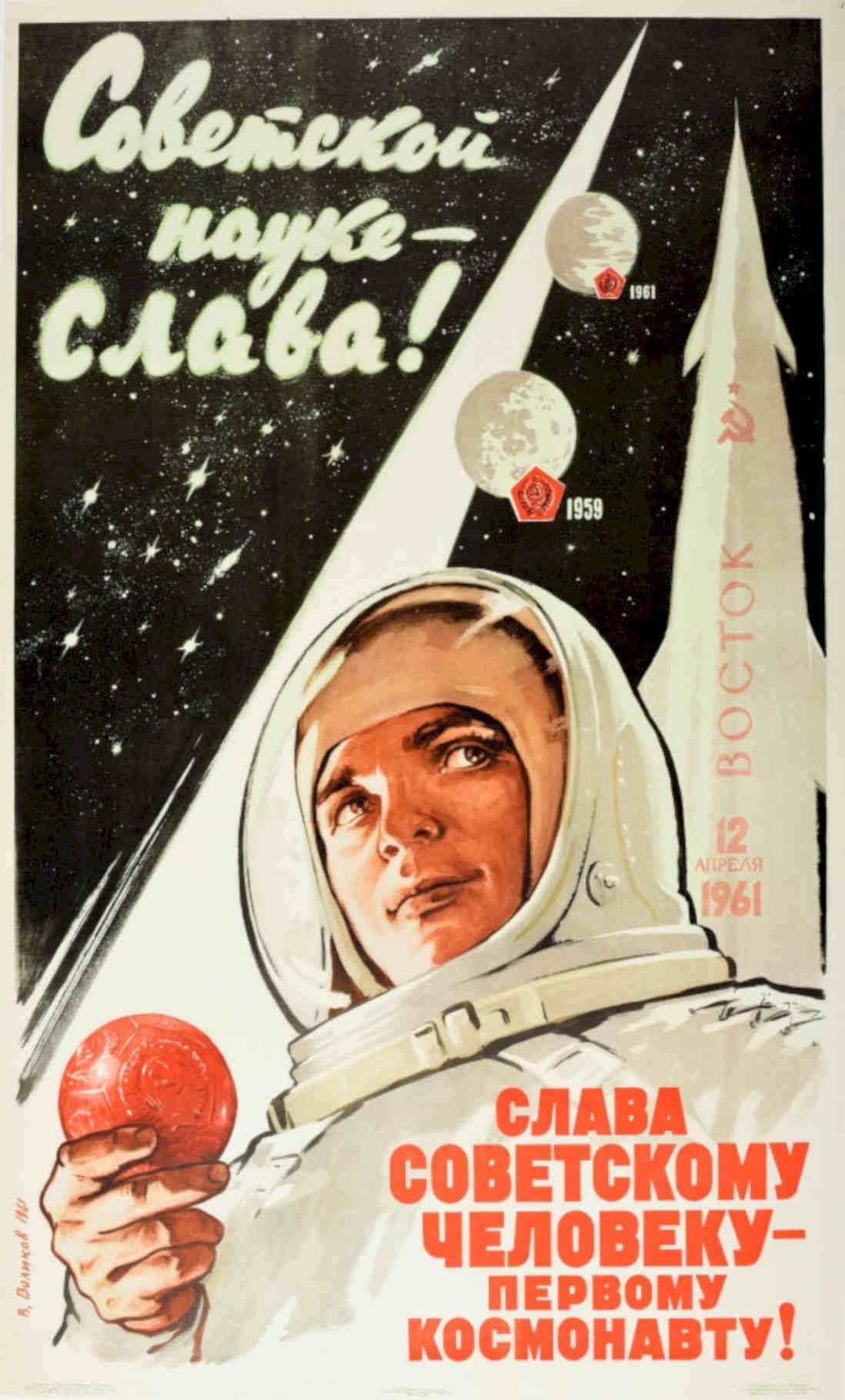 Soviet Cosmonaut Vostok Vintage Retro Advert Poster A4 Photo Print