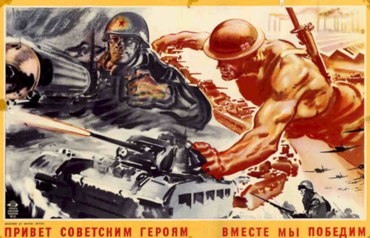 Soviet Heroes Conquer Vintage Retro Advert Poster A4 Photo Print