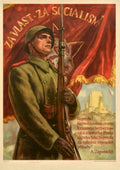 Soviet Soldier Flag Vintage Retro Advert Poster A4 Photo Print
