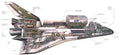 Space Shuttle Discovery cutaway A4 Photo Print