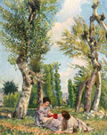 Spadini Armando 1883 1925 Dedalo 1920 On the Lawn A4 Photo Print