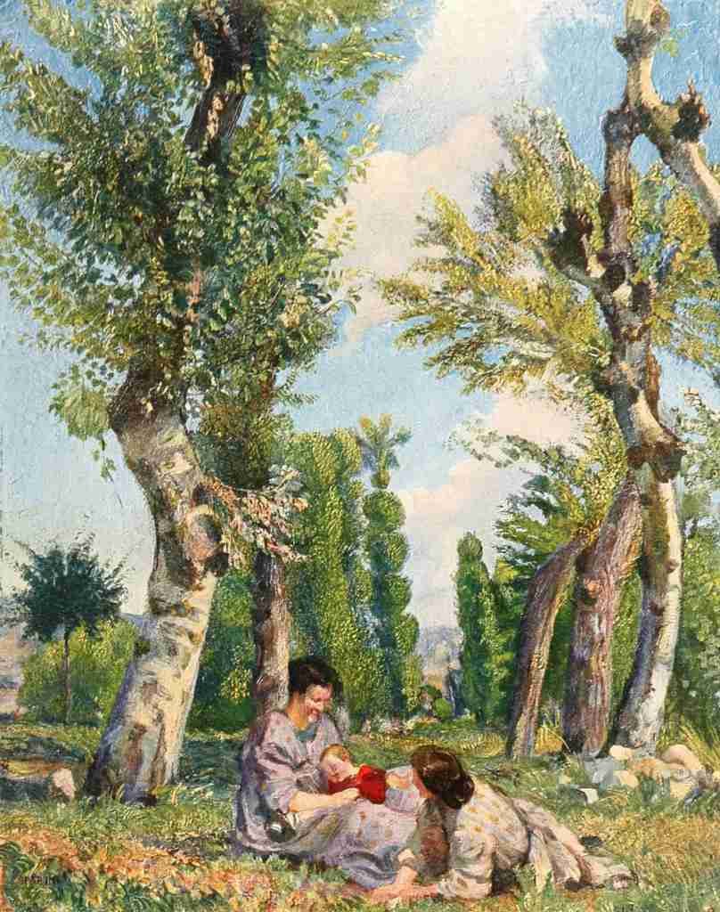 Spadini Armando 1883 1925 Dedalo 1920 On the Lawn A4 Photo Print