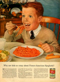 Spaghetti Kids Francois 1950s Vintage Retro Advert Poster