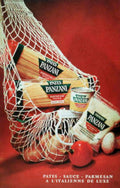 Spaghetti Pates Parmesan 1940s Vintage Retro Advert Poster