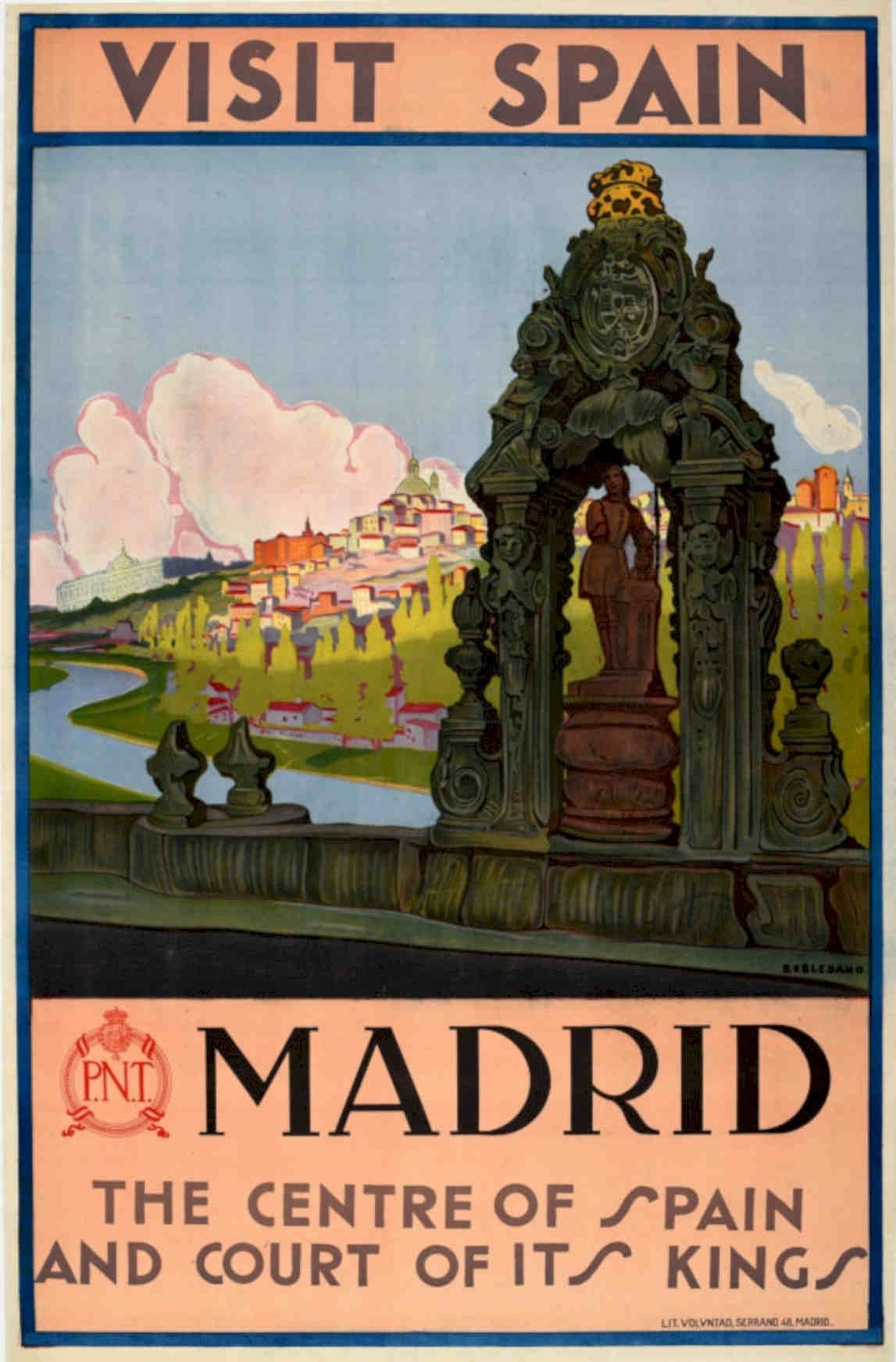 Spain Madrid Almudena Vintage Retro Advert Poster A4 Photo Print
