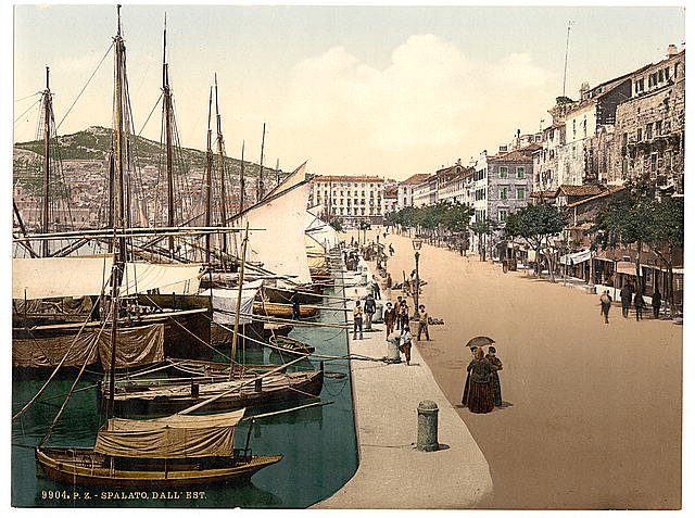 Spalato from the east Dalmatia Vintage A4 Photo Print