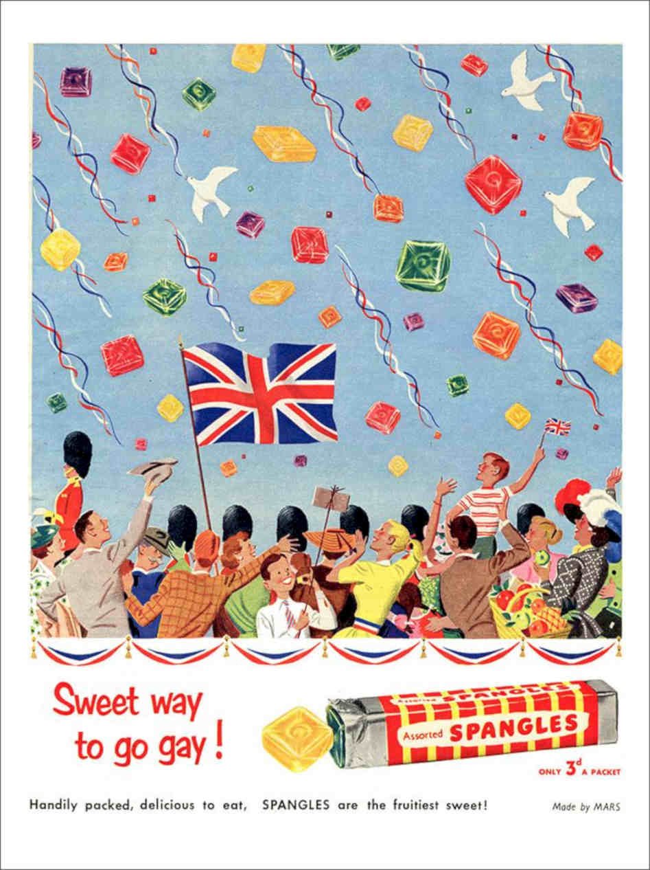 Spangles Sweet Advert 1950s Vintage Retro Advert Poster A4 Photo Print