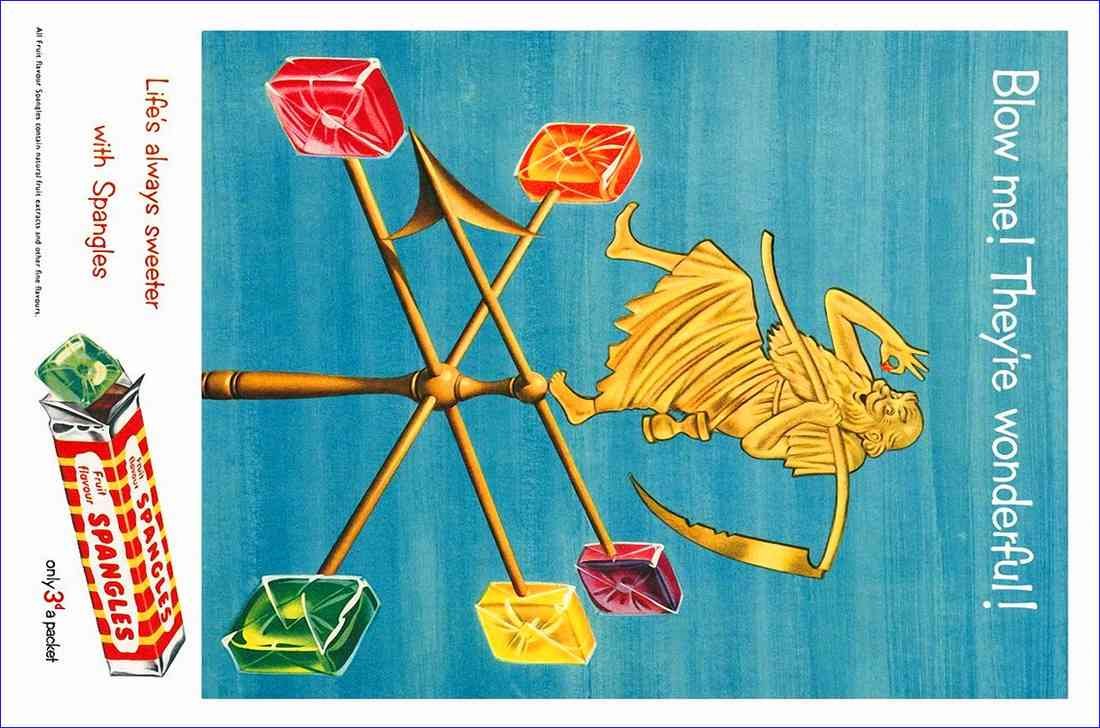 Spangles Sweets Blow me A4 Photo Print