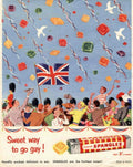 Spangles Sweets Union 1950s Vintage Retro Advert Poster