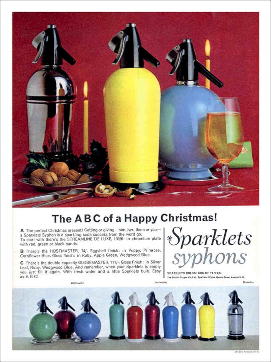 Sparklets Syphons Vintage Retro Advert Poster A4 Photo Print