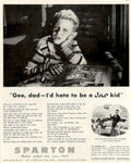 Spartan Rocket Boy 1950s Vintage Retro Advert Poster