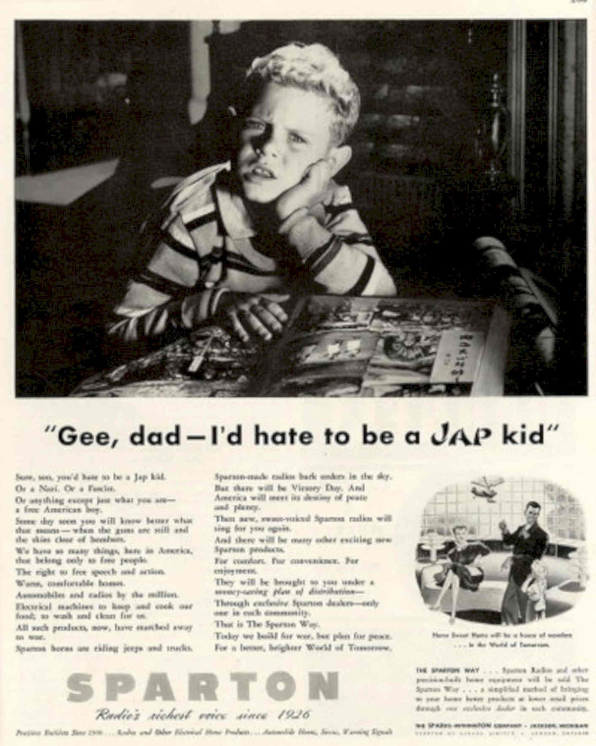 Spartan Rocket Boy 1950s Vintage Retro Advert Poster