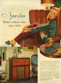 Sparton Radio 1940s 1950s Vintage Retro Advert Poster