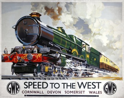 Speed To West Gwr Advert A4 Photo Print