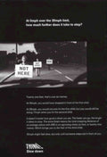 Speeding Children Signs Vintage Retro Advert Poster A4 Photo Print