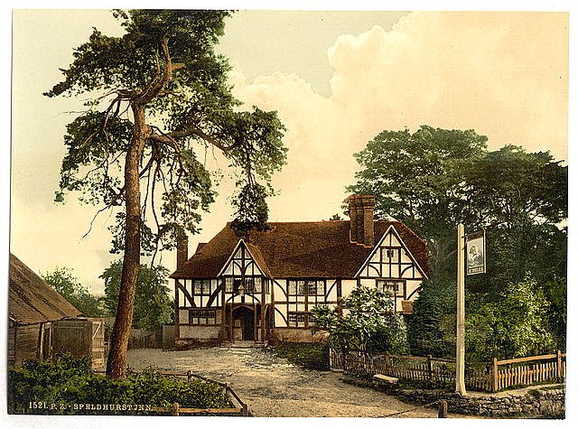 Speldhurst Inn Tunbridge Wells Vintage A4 Photo Print