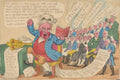 Spending Figures Monster GB Cartoon Vintage Retro Advert Poster