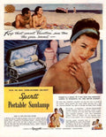 Sperti Sunlamp Beach 1950s Vintage Retro Advert Poster