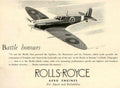 Spitfire Battle Honours 1940s Vintage Retro Advert Poster