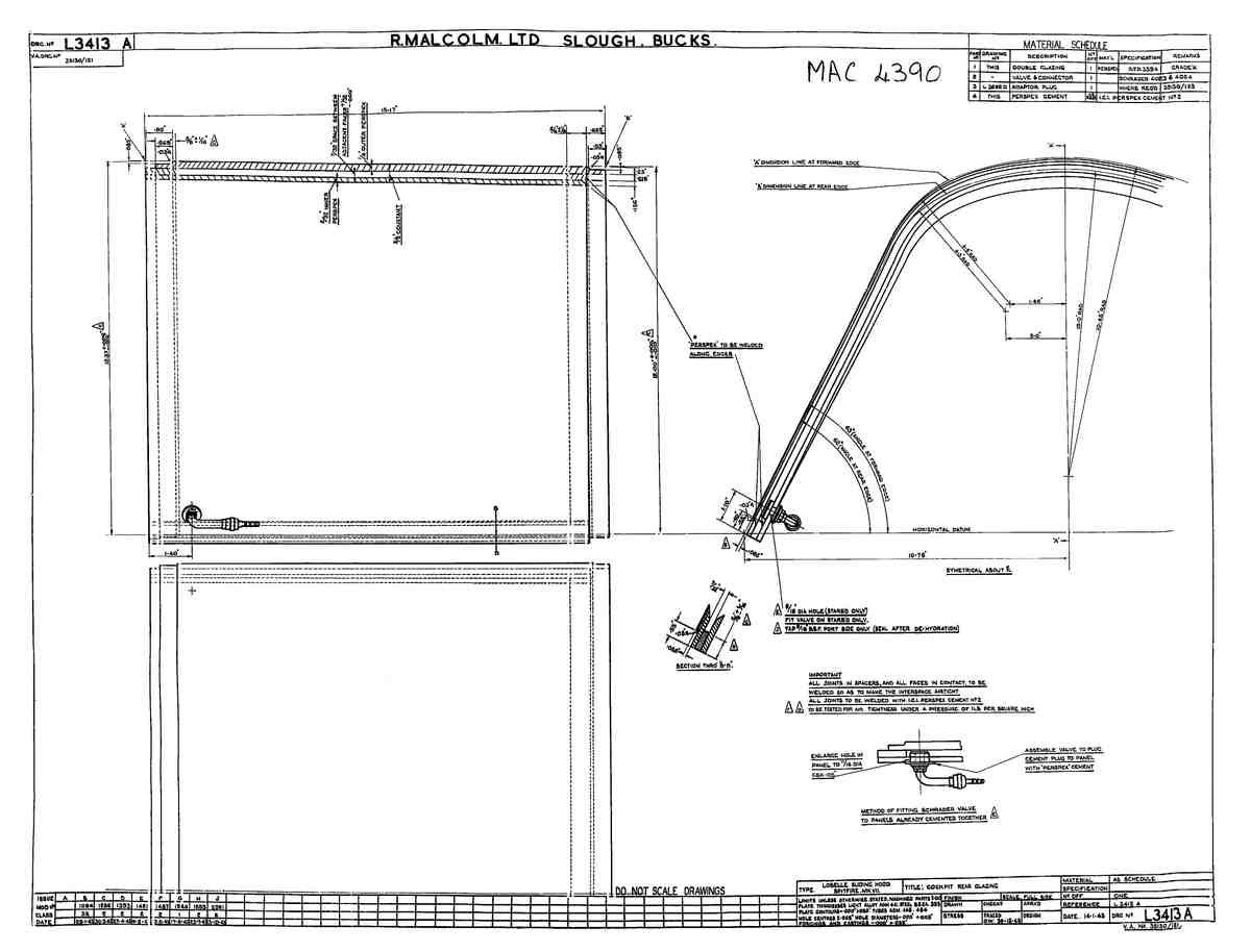 Spitfire MK IX Blueprints 35130 121 A4 Photo Print
