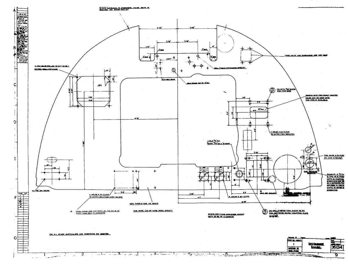 Spitfire MK IX Blueprints 36134 X A4 Photo Print