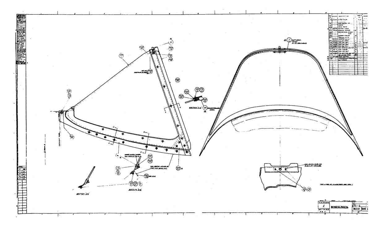 Spitfire MK IX Blueprints 36530 1 A4 Photo Print